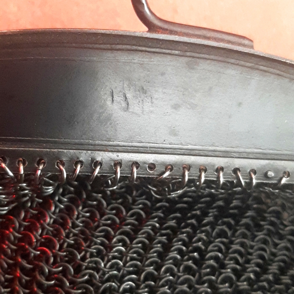 Vintage unmarked gun metal Mesh Purse - Picture 4 of 4